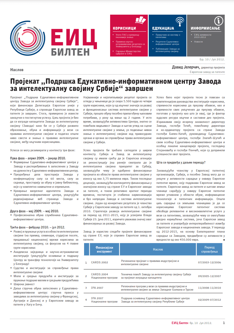 Бр. 10 / јул 2012